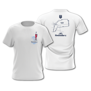Saratoga Springs Firecracker 4 2026 race shirt for all registrants
